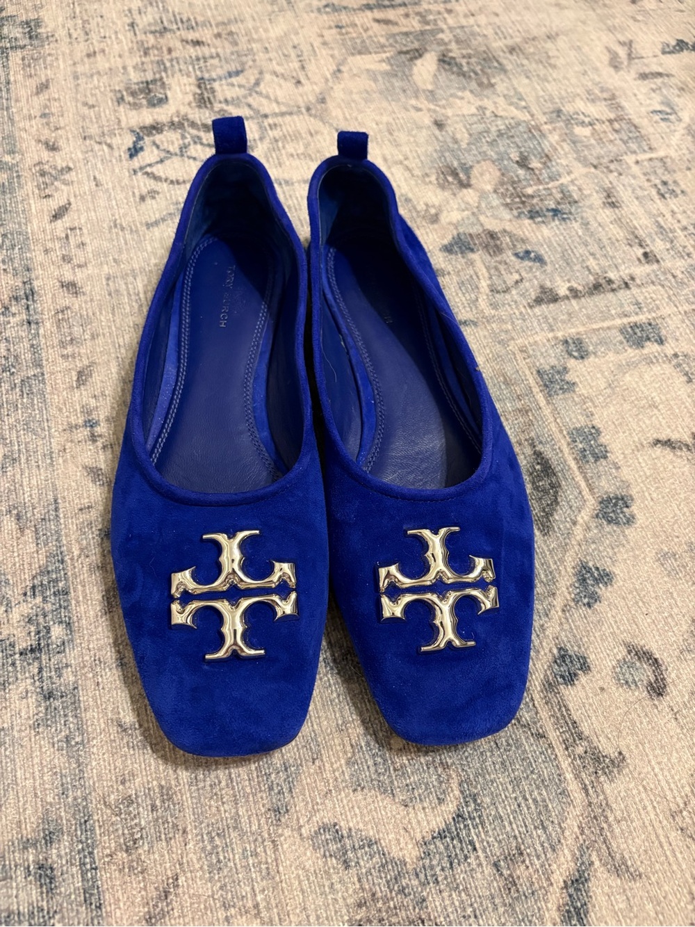 Tory Burch Cobalt Blue Eleanor Ballet